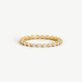 Single Claw Eternity Ring
