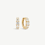Tapered Diamond Huggies
