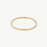 Elongated link chain bracelet