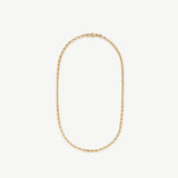 Elongated link chain necklace