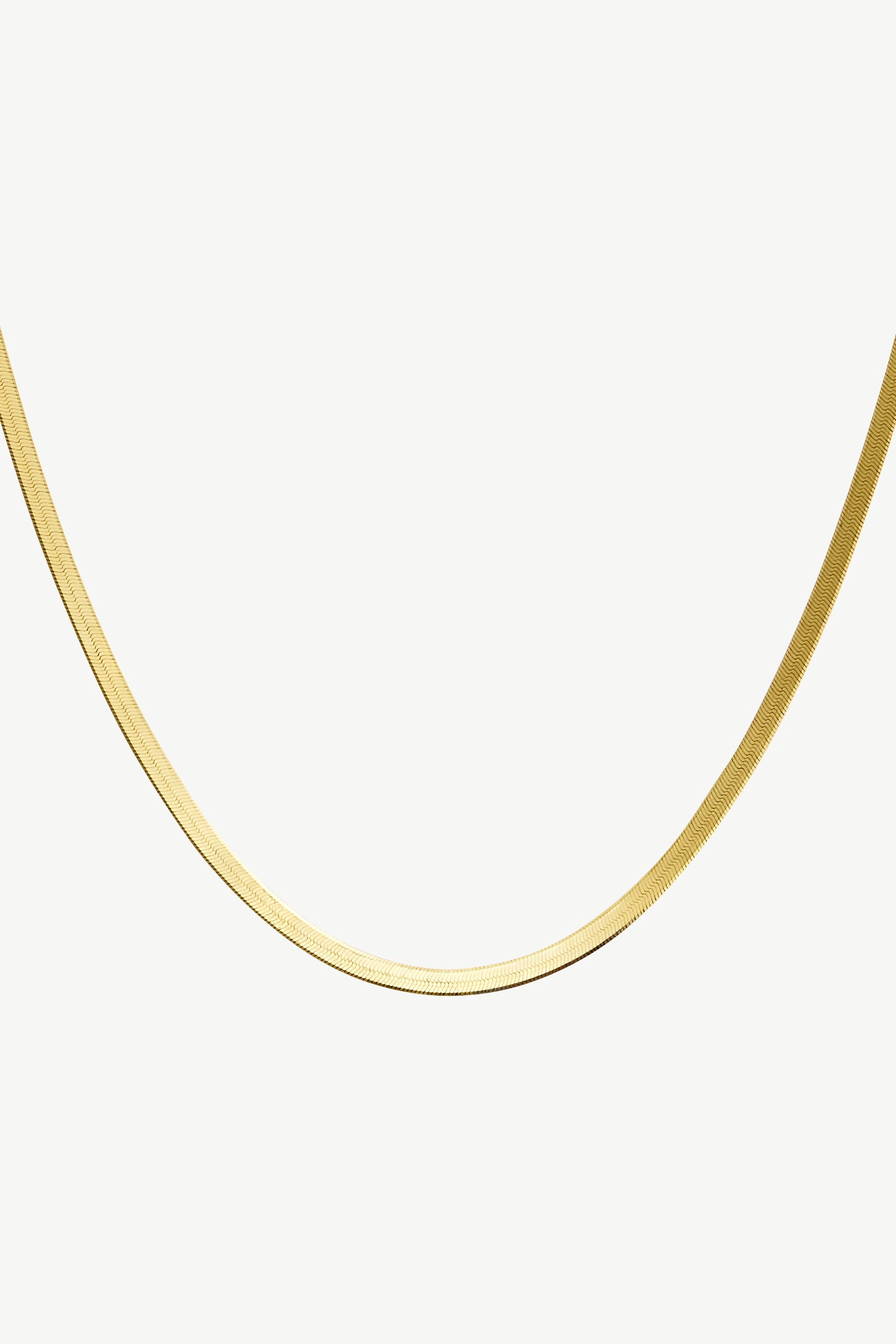 14k solid gold herringbone