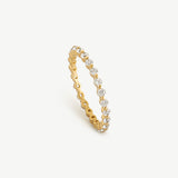 Single Claw Eternity Ring