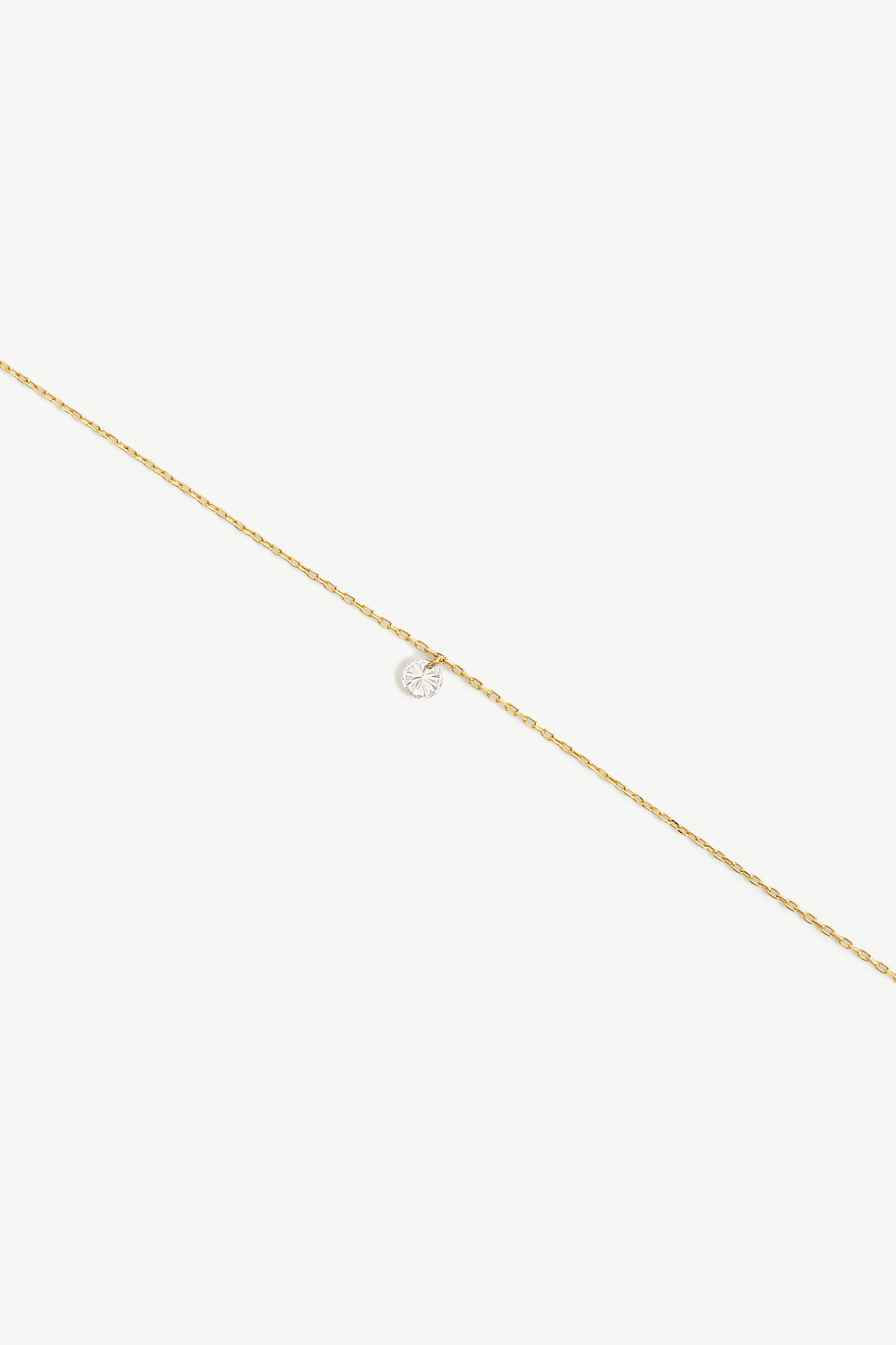 Solitaire diamond necklace