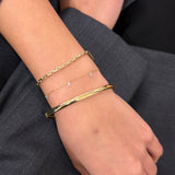 Elongated link chain bracelet