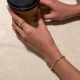 Elongated link chain bracelet