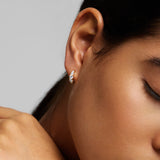 Tapered Diamond Huggies