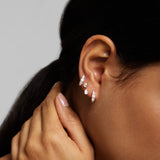 Tapered Diamond Huggies